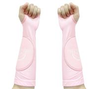 Manicotti per braccia da pallavolo per bambini e adulti, maniche da pallavolo per adolescenti, ragazze, ragazzi, maniche a compressione per avambraccio, Rosa, Small