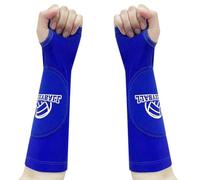 Manicotti per braccia da pallavolo per bambini e adulti, maniche da pallavolo per adolescenti, ragazze, ragazzi, maniche a compressione per avambraccio, Blu, Small
