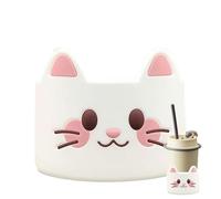 Manicotti per caffè in silicone riutilizzabili | Manicotti per bottiglie in silicone con animali dei cartoni animati - copertura protettiva per tazza antiscivolo | per casa, caffè, ufficio, vacanze