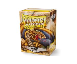 Manicotti Per Carte Dragon Shield Opaco Oro Standard Scatola Da 100 Pz