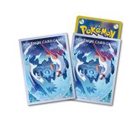 Manicotti per carte Pokemon - cornice bianca / Latias & Latios (cielo notturn...