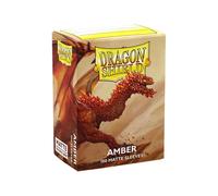 Manicotti Per Carte Standard Amber Matte Dragon Shield 100ct Per MTG Pokémon