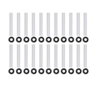 Manicotti per cerniere silenziose per porta del garage, diametro interno 11 mm, lunghezza 80 mm, per riduzione del rumore, kit di maniche silenziose per albero a rulli, per auto, (Set da 22 pezzi)