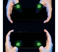 Manicotti per dita da gioco per telefono Protezioni per pollice del giocatore Supporto per compressione Controller manuale gioco Guanti Coperture Avvolgere la manica del giocatore Dedales