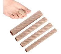 Manicotti per Dita Dei Piedi, 4 Pezzi Tubo Proteggi dita Piedi, Copri Dita in Gel Tagliabile, Salva Punte e Proteggi Dita, Protezione Dita Piedi per Prevenire Vesciche, Calli e Duroni (S+2*M+L)