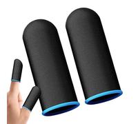 Manicotti per dita per giochi, coperture per dita per giochi mobili | Manicotti per traspiranti in fibra di carbonio 2 pezzi,Comode maniche da gioco per migliorare la risposta al tocco e la sensi