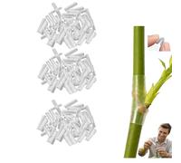 Manicotti per innesto in silicone per alberi da frutto, manicotti curativi flessibili e durevoli, manicotti e tubi per innesto per protezione del tronco e dei rami (trasparente, 150 pezzi)