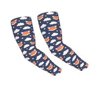 Manicotti per uomo e donna, rinfrescanti, protezione solare, sport, maniche per coprire le braccia Cloudy Star Fox