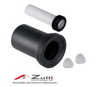 Geberit Manicotto per vasi sospesi 152.422.11.1 con guarnizioni e due cappucci 110 mm Grigio