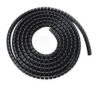 Manicotti protettivi a spirale, 1 metro di cavo avvolgicavo organizzatore tubo a spirale protettore gestione flessibile stoccaggio filo(Black,32mm x 1 meter)