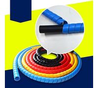 Manicotti protettivi a spirale, 2 metri di guaina copricavo 10mm tubo protezione della linea a spirale avvolgicavo organizzatore fili(White)