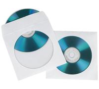 Manicotti Protettivi Per CD/DVD, Bianchi 100 Pezzi - Hama
