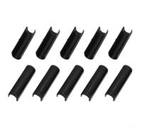 Manicotti protettivi per tagliapiastrelle manuale, confezione da 10 coperture di ricambio a forma di U per tappetino per piastrelle e strumento putter, rosso/blu/nero (10 pezzi nero)