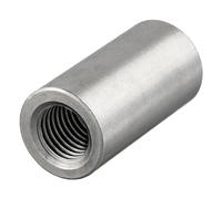 Manicotti tondi con filettatura interna, in acciaio inox A2/V2A, manicotti di collegamento, dadi distanziatori, dado lungo (M16 x 40 mm, 2 pezzi)