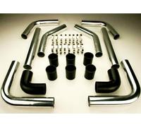 MANICOTTI TUBI TUBAZIONI ALLUMINIO INTERCOOLER RACCORDI CURVE DIRITTI SILICONE