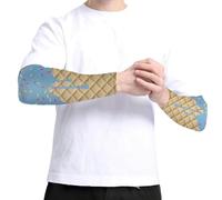 Manicotto a compressione per braccio intero, per esterni, protezione per gomito, protezione UV a tema , per uomini, esercizi, golf, giardinaggio, escursionismo, , viaggi, 001, L