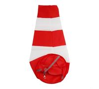 Manicotto a vento per meteorologia, in poliestere Ripstop, con strisce riflettenti (60 cm), colore: rosso e bianco