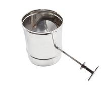 Manicotto acciaio inox con valvola farfalla AISI 304 e 316 tutte le misure