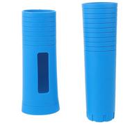 Manicotto Antiscivolo per Microfono Wireless, Silicone Blu, 2 Pezzi | Impugnatura per Canto e Prove, Riduce Vibrazioni e Scivolamenti, Supporto Ergonomico per Asta