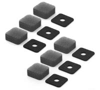 Manicotto antivento per microfono Insta360, X5, X4, X3, in spugna, per ridurre il rumore, per vlogging all'aperto, nero, 6 pezzi
