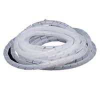 Manicotto avvolgicavo a spirale, Cable Spiral Wrap Sleeve 3 Meter Black White ID 3-10mm Flame(Id3mm White 3 Meter)