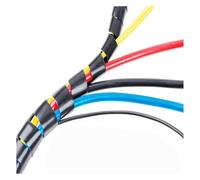 Manicotto avvolgicavo a spirale, Spiral Cable Wrap For Wire Organization Black Multiple Sizes(4mmx50m)