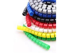 Manicotto avvolgicavo avvolgicavo a spirale, Cable Spiral Wrap Organizer Protector 8-42mm Inner Diameter Multicolor 1 Meter(Grey,25-28mm tube diameter)