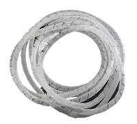 Manicotto avvolgicavo avvolgicavo a spirale, Guaina for organizzatore di cavi a spirale in PE 4 mm-25 mm multicolore 5 metri(White Color,10mm inside diameter)
