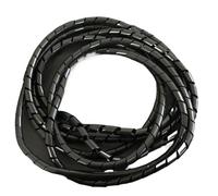 Manicotto avvolgicavo avvolgicavo a spirale, Guaina for organizzatore di cavi a spirale in PE 4 mm-25 mm multicolore 5 metri(Black Color,16mm inside diameter)