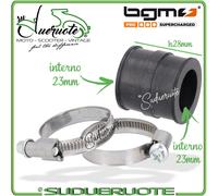 Manicotto Carburatore Raccordo Dritto da 23 Aspirazione Tubo in Gomma Universale