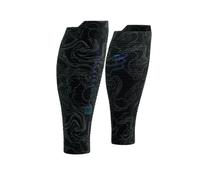 Manicotto compressivo Compressport R2 3.0 Calf Sleeves - black/aurora - Nero (T2 (34-38 cm))