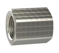 Manicotto con esagono esterno, riduttore, G 1/2 i., M16 x 1,5 i., ottone nichelato, pressione di lavoro max. 25 bar Max. 150 °C