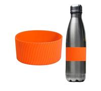 Manicotto da caffè - Manicotti per bevande | Custodia protettiva per | Boccole in vetro siliconico isolanti termici, tazze, tazze in silicone a strisce verticali da 8 cm