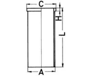 Manicotto del pistone KOLBENSCHMIDT 89 941 190
