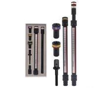 Manicotto di livellamento del soffitto con lunghezza regolabile e design scanalato, compatibile con prese da 10 mm a 17 mm per una regolazione precisa dell'altezza nella costruzione