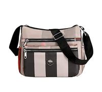 Manicotto di nylon del carrello della borsa del messaggero di disegno su ordinazione del sacchetto della vita della prova, cachi, Taglia unica