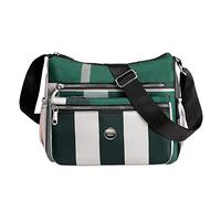 Manicotto di nylon del carrello della borsa del messaggero di disegno su ordinazione del sacchetto della vita della prova, Verde, Taglia unica, Zaini da viaggio