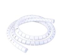 Manicotto di protezione a spirale, Tubo avvolgicavo a spirale, protettore for tubi, manicotto for cavi, organizzatore for cavi, 10-40 mm,(White,ID25mm 1 Meter)