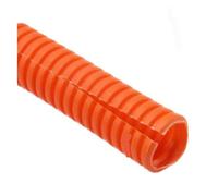 Manicotto di protezione del filo di plastica, Telaio in filo di plastica diviso for cablaggio di tubi(Orange Open,OD 21MM-3METERS)