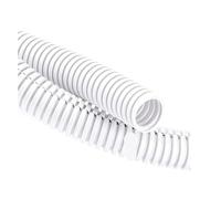 Manicotto di protezione del filo di plastica, Telaio in filo di plastica diviso for cablaggio di tubi(White Open,OD 21MM-3METERS)