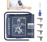 Manicotto di ricambio per la pressione sanguigna a 6 connettori, sfigmomanometro per la parte superiore del braccio, circonferenza del braccio 22-52 cm, per la maggior parte degli sfigmomanometri