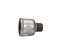 Manicotto di riduzione 246, IG/AG, Rp 3/4, R 1/2, temperatura di funzionamento da -20 °C a 300 °C, nero temperato, zincato a fuoco, DIN EN 10242