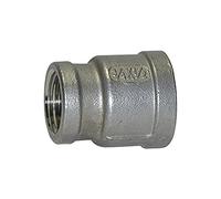 Manicotto di riduzione, rotondo, G 1/2 i, G 1/4 i, pressione di lavoro max. 20 bar, acciaio inox 1.4408