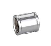 MANICOTTO DIRITTO FF IN OTTONE CROMO IBP 3/8"