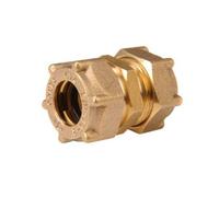 Manicotto diritto IBP per acqua e gas F/F D 22 mm in ottone IG301 02200000