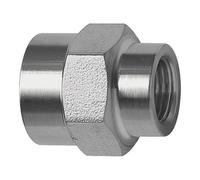 Manicotto, esagono esterno, riduttore, G 3/4, G 1/2, SW 32, acciaio inox 1.4571, pressione di lavoro max. 60 bar, velocità di funzionamento. Max. 150 °C
