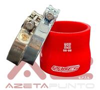 Manicotto filtro aspirazione in silicone alta resistenza 80 89mm con 2 fascette
