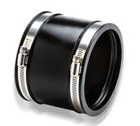 Manicotto flessibile in gomma da 150 mm, con due fascette in acciaio inox, flessibile per ventilatore, connettore per tubo per ventilatore, per il collegamento di ventilatori tubolari