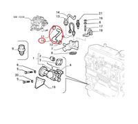 MANICOTTO FLESSIBILE POMPA ACQUA FIAT PANDA - SEICENTO ORIGINALE 7693639