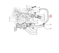 MANICOTTO FLESSIBILE POMPA ACQUA FIAT TIPO - LANCIA DELTA ORIGINALE 7780728